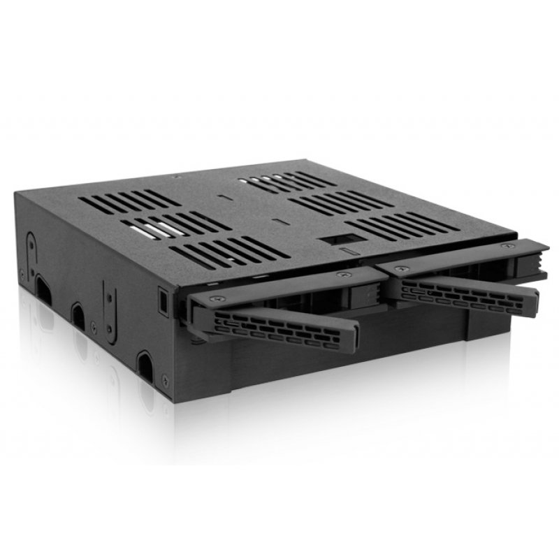IcyDock MB322SP-B | 2x 2,5" SATA/SAS HDD/SSD und 1x 3,5" HDD