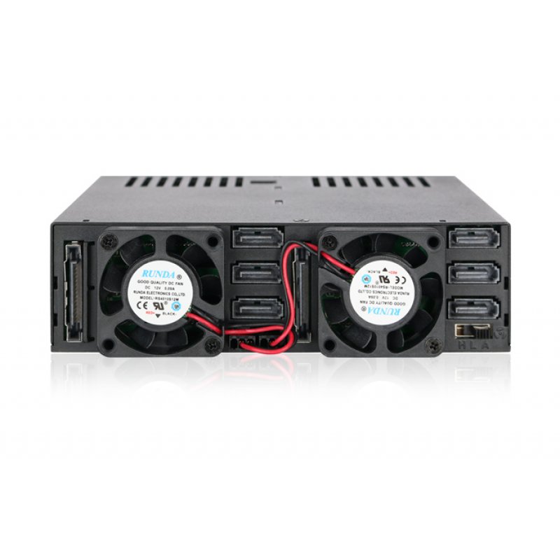 Icy Dock MB326SP-B boîtier de disques Rack (1 U) Noir