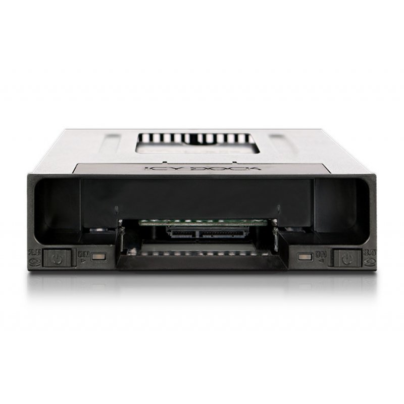 Icy Dock MB795SP-B Obturateur de baie de lecteur 2,5/3,5" Plateau de stockage de disques Noir