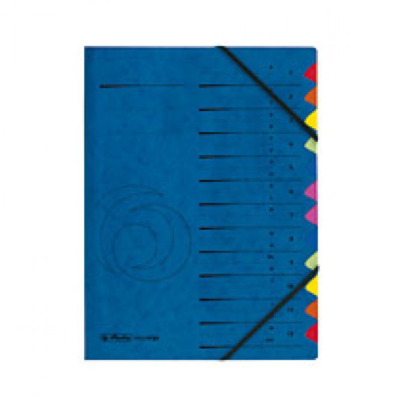 Herlitz 5001128 intercalaire de classement Bleu