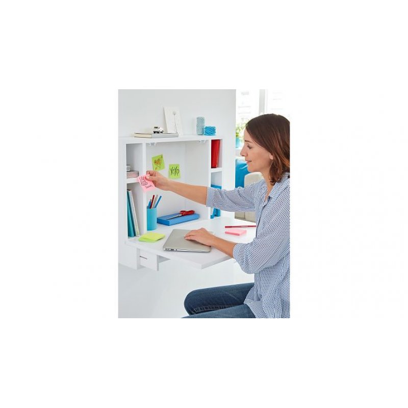 TESA 56001 Post-it Rectangle Vert, Rose, Jaune 80 feuilles Auto-adhésif