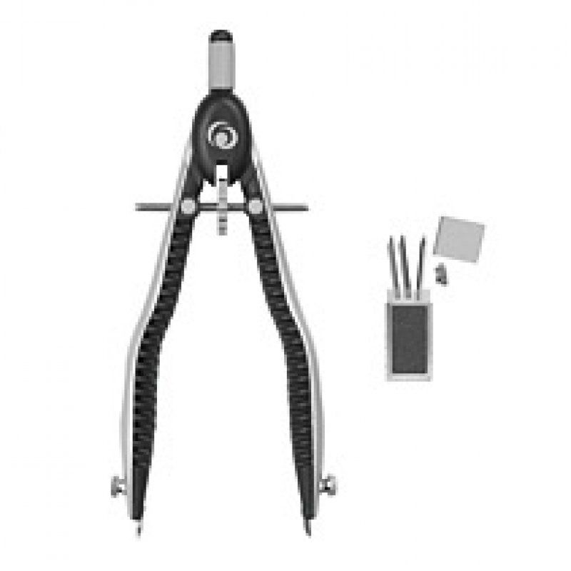 Herlitz 11122322 bow compass Black, Grey