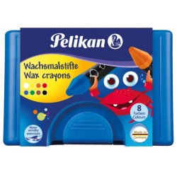Peli Wachsmalstifte n. wasserf. rund 8 S
