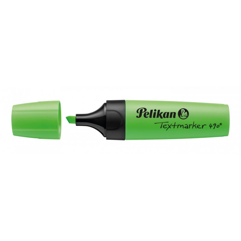 Pelikan Textmarker 490 marqueur 4 pièce(s) Vert, Orange, Rose, Jaune