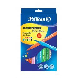 Pelikan Colorella Brushpen stylo fin Multicolore 10 pièce(s)