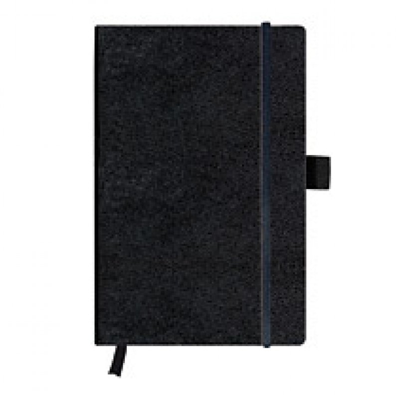 Herlitz 11369790 bloc-notes A5 96 feuilles Noir