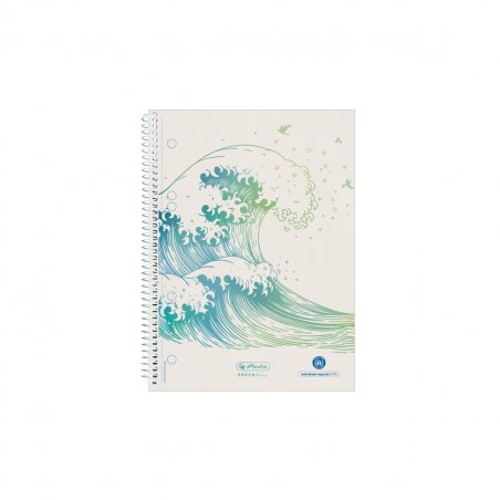 Herlitz GREENline bloc-notes A5 70 feuilles Blanc