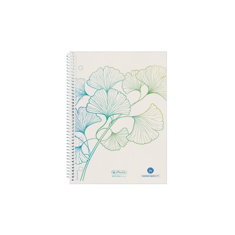 Herlitz GREENline writing notebook A5 70 sheets White