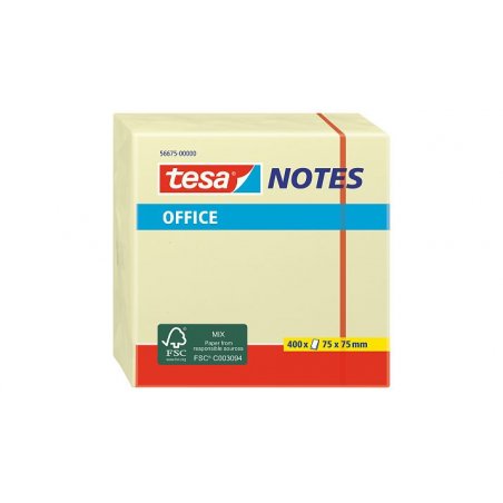 TESA 56675 Post-it Carré Jaune 400 feuilles Auto-adhésif