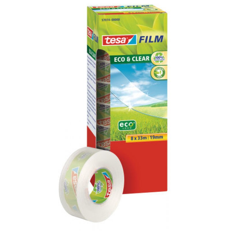 TESA 57074-00000-00 stationery tape 33 m Transparent 8 pc(s)