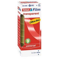 TESA 57405 Adhésif de bureau 33 m Polypropylène (PP) Transparent 8 pièce(s)