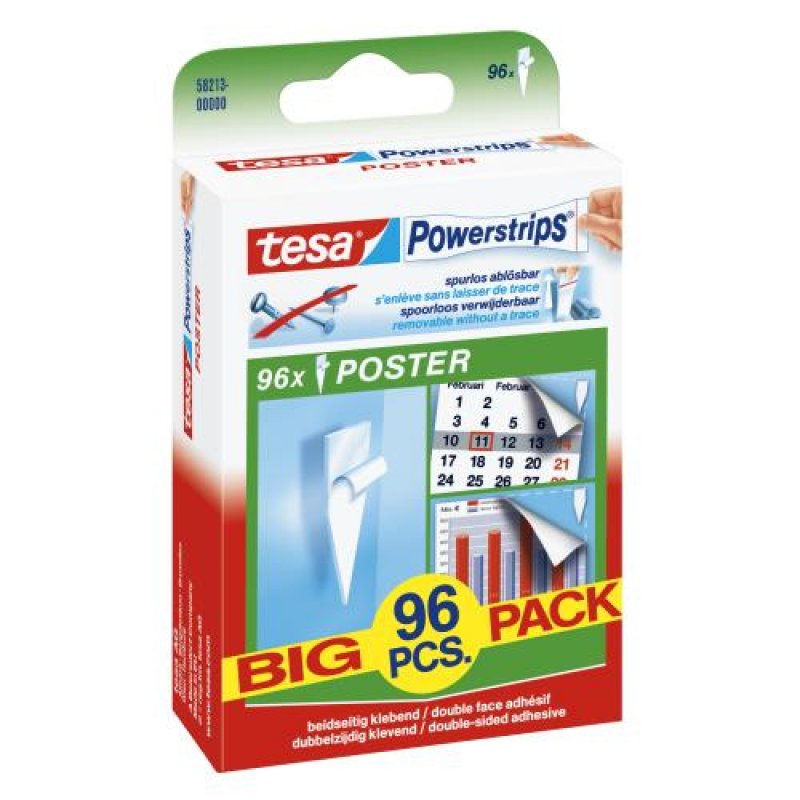 TESA Powerstrips Poster Blanc 96 pièce(s)