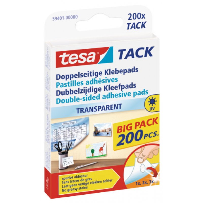 tesa Tack Doppelseitige Klebepads BP | Big Pack