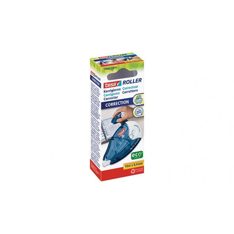 tesa Roller Korrigieren ecoLogo Nachfüll | Nachfüllroller 14mx8,4mm