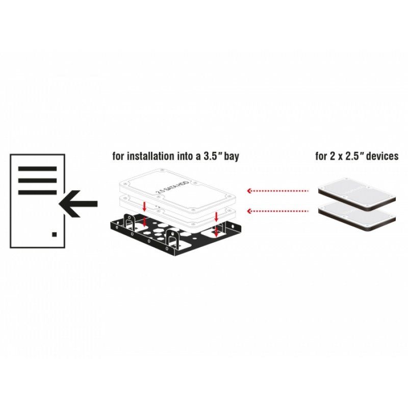 DeLOCK 21324 Compartiment pour ordinateur