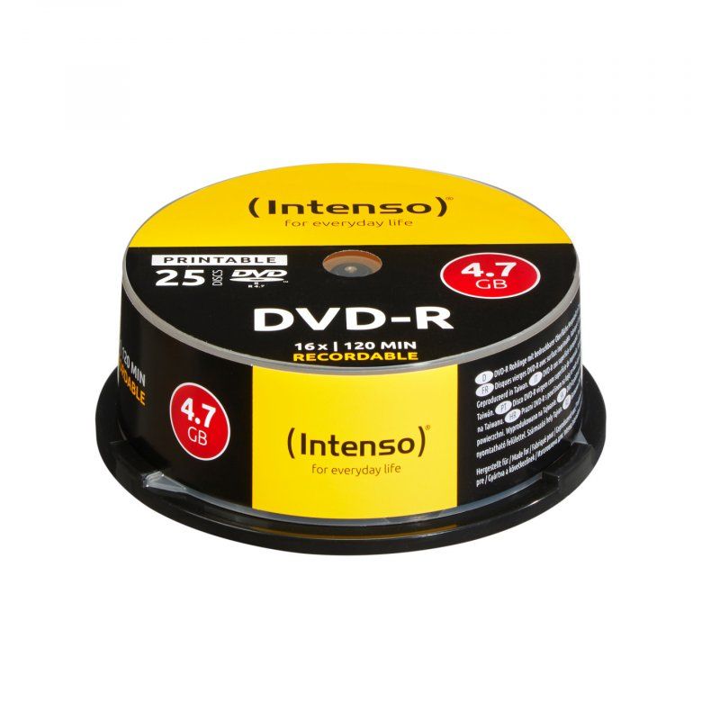 Intenso compatible DVD-R 16x CB 4,7GB  25St Print