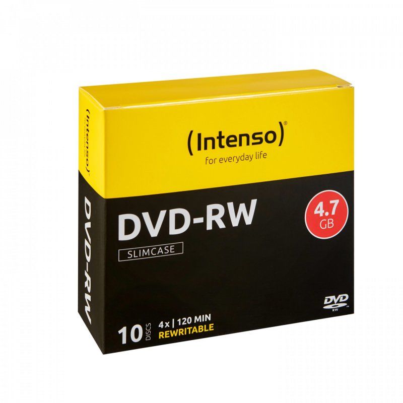 Intenso DVD-RW 4.7GB, 4x 4,7 Go 10 pièce(s)