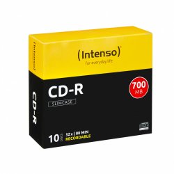 Intenso compatible CD-R  52x SC 700MB  10St