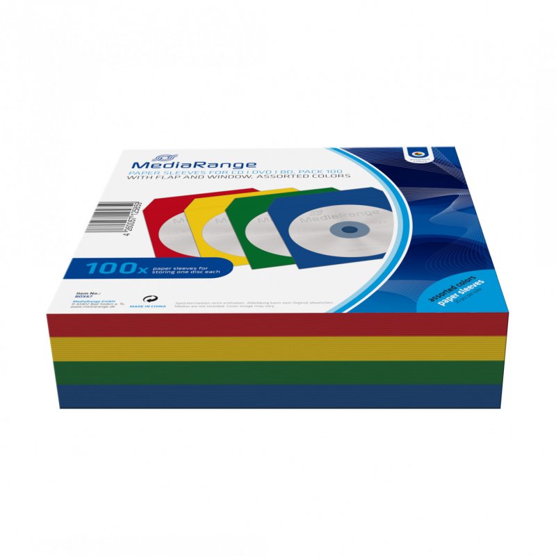 CD/DVD Papierhüllen Color-Pack     100St