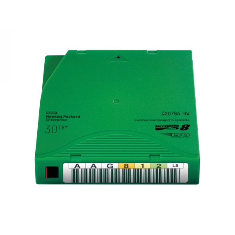 HPE LTO-8 Ultrium 30TB RW Data Cartridge Bande de données vierge 12 To 1,27 cm