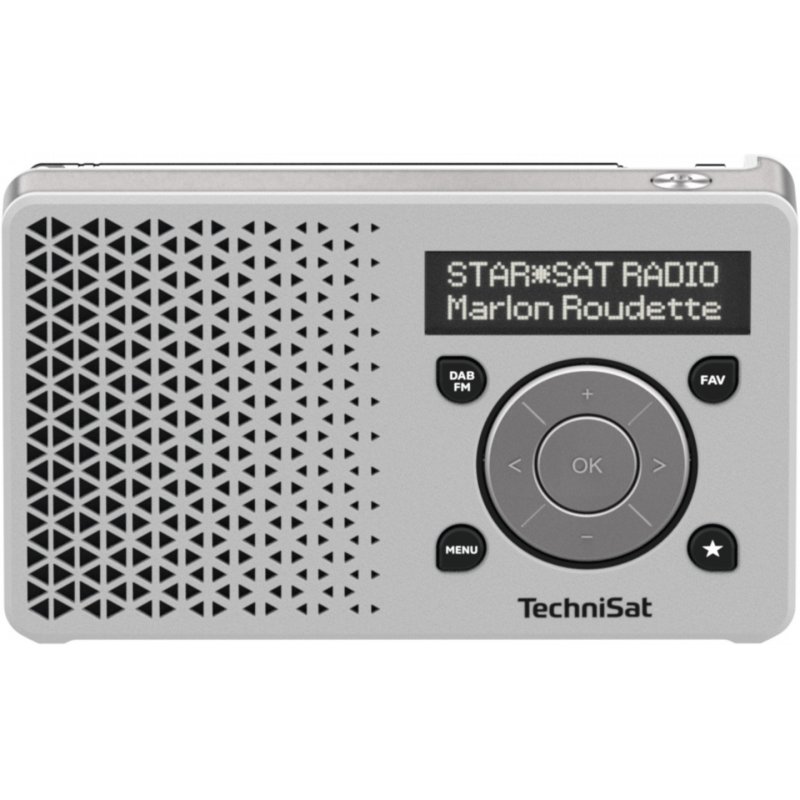 TechniSat DigitRadio 1 Portable Numérique Argent, Blanc