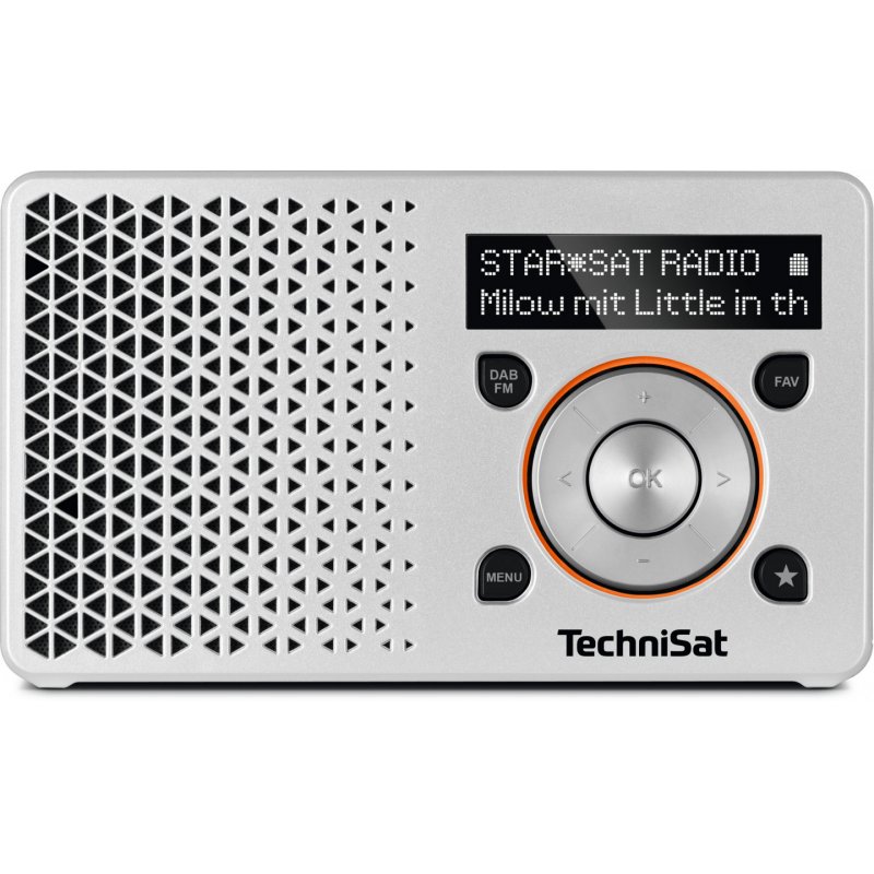 TechniSat DigitRadio 1 Portable Digital Orange, Silver