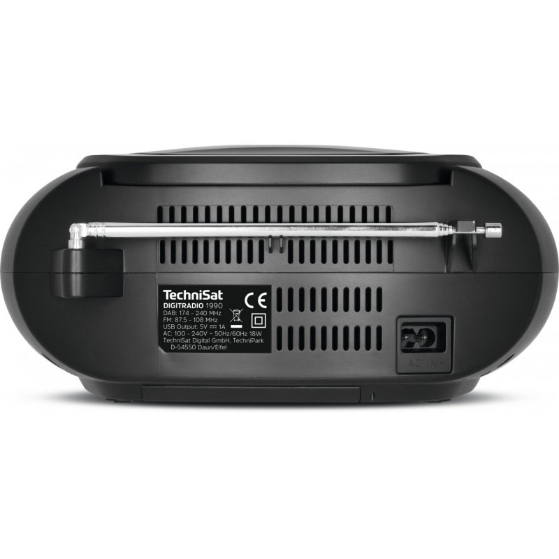 TechniSat Digitradio 1990 Portable Analog & digital Black, Grey
