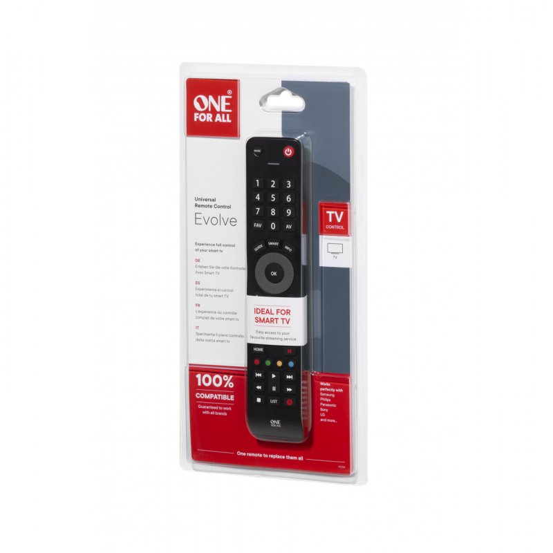One For All Advanced Evolve TV télécommande IR Wireless Appuyez sur les boutons