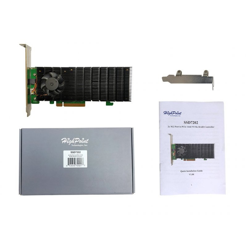 Highpoint SSD7202 RAID controller PCI Express x8 3.0, 4.0 8 Gbit/s