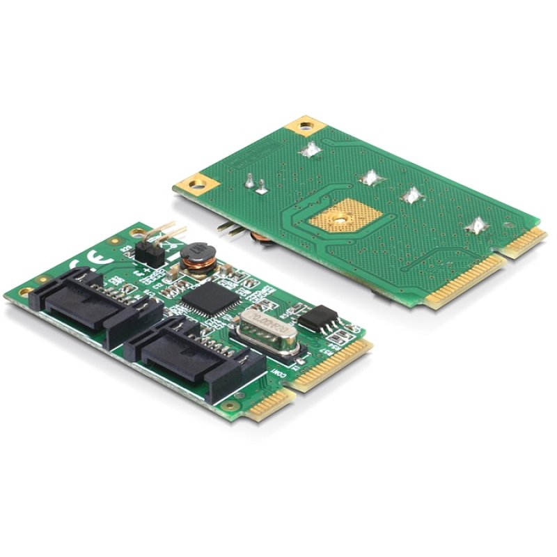 DeLOCK MiniPCIe I/O PCIe 2xSATA 6Gb/s
