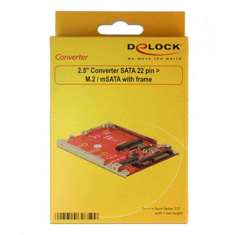 DeLOCK 62859 carte et adaptateur d'interfaces Interne M.2, mSATA