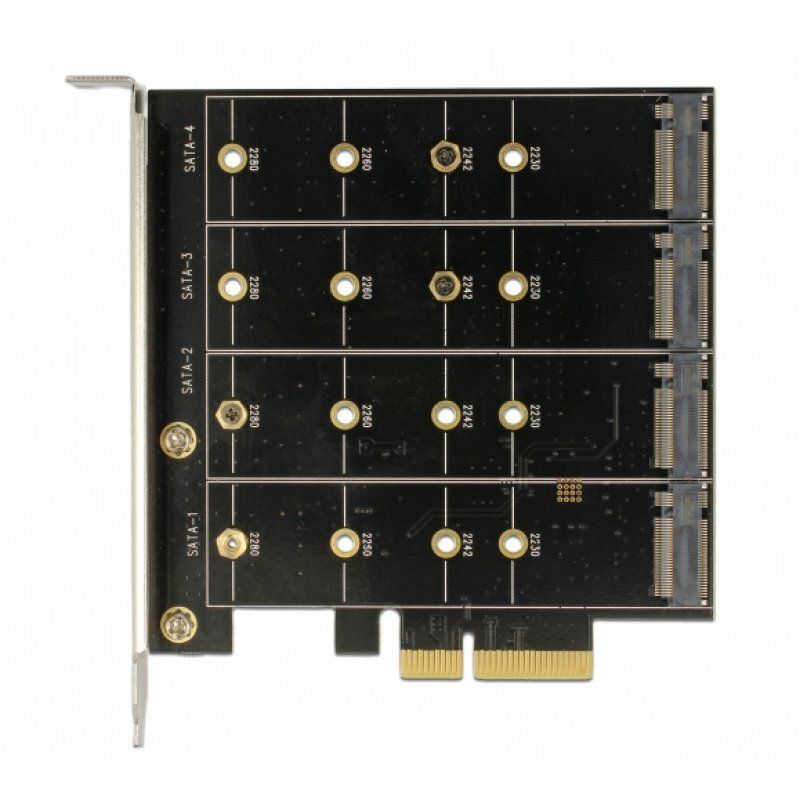 DeLOCK PCIe Karte4x int M.2 B mit RAID