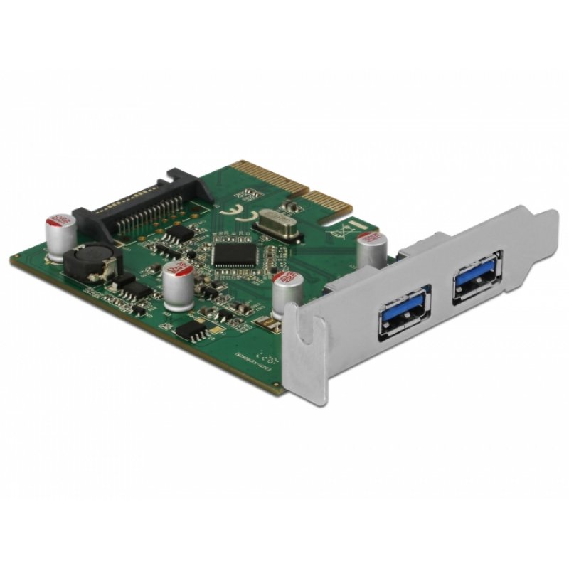 DeLOCK PCIe x4 2x ext USB 3.1 Gen2 A bu
