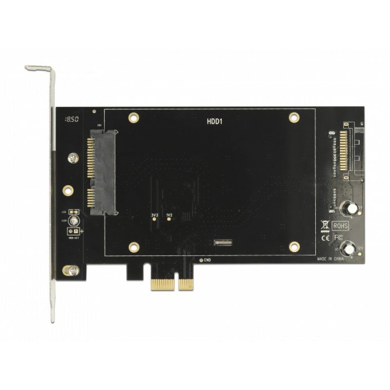 DeLOCK PCIe x1 Karte für 2x SATA HDD/SSD