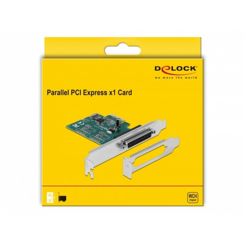 DeLOCK PCIe1xParall +LP Slotblech