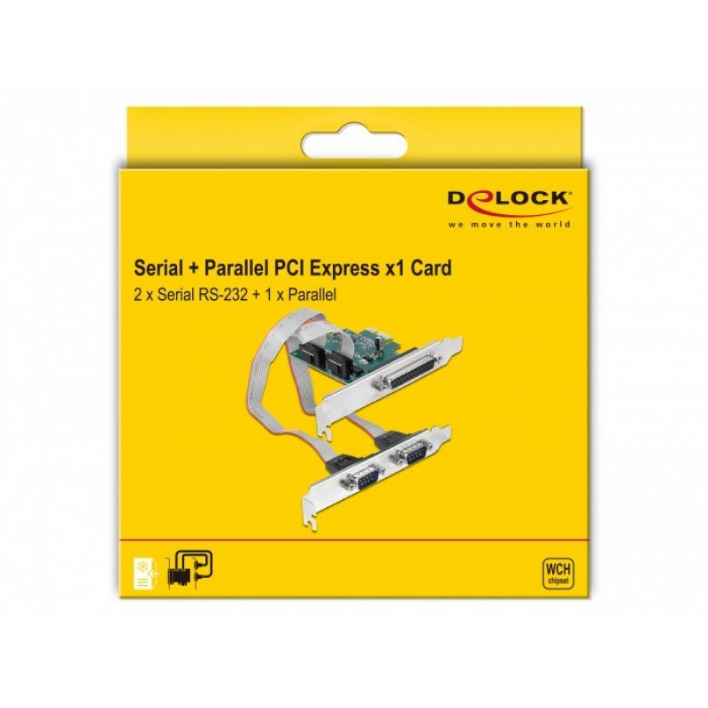 DeLOCK PCle x1Seriell 2xParallel 1x