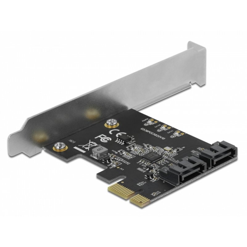 DeLOCK 2Port SATA PCIe Karte-Low Prof.
