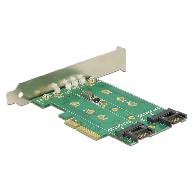 DeLOCK PCI Express Karte  3 x M.2 Slot | Low Profile Form Faktor