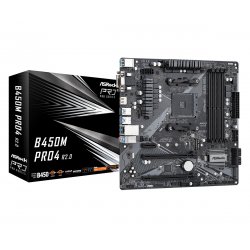 Asrock B450M Pro4 R2.0 AMD B450 Emplacement AM4 micro ATX