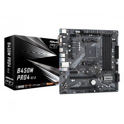 STOCK1 - Asrock B450M Pro4 R2.0 AMD B450 Emplacement AM4 micro ATX