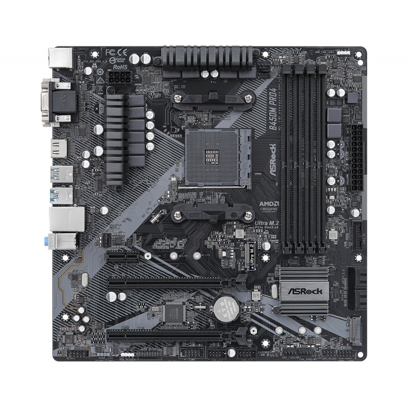STOCK_8WC4NIHL _1 - Asrock B450M Pro4 R2.0 AMD B450 Emplacement AM4 micro ATX