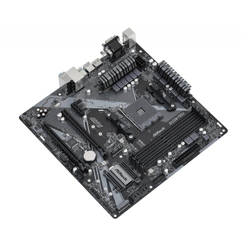 STOCK_8WC4NIHL _1 - Asrock B450M Pro4 R2.0 AMD B450 Emplacement AM4 micro ATX