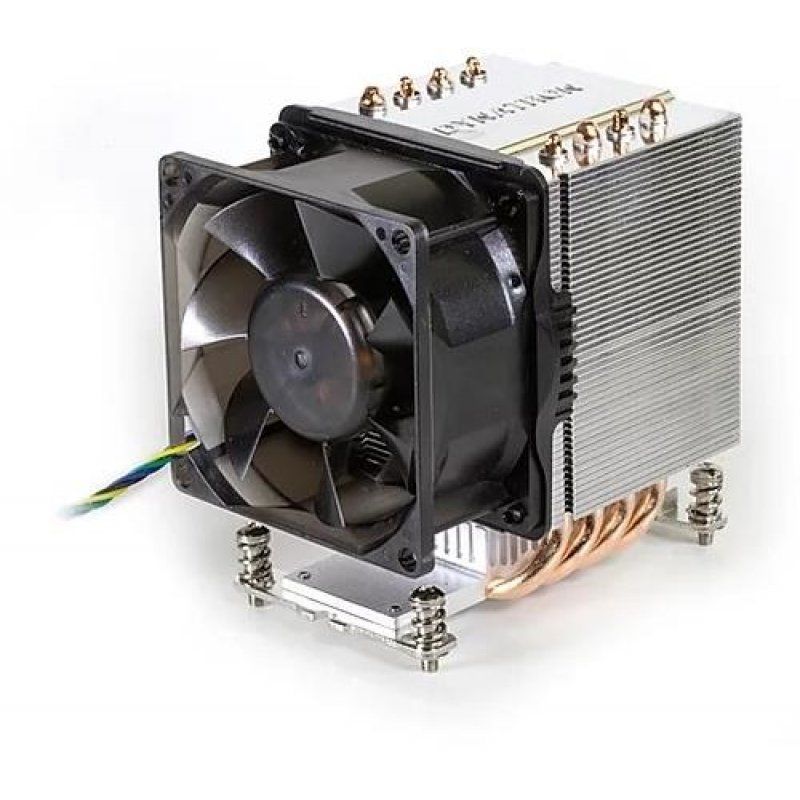 Inter-Tech A-19 Processor Cooler 8 cm Aluminium, Black