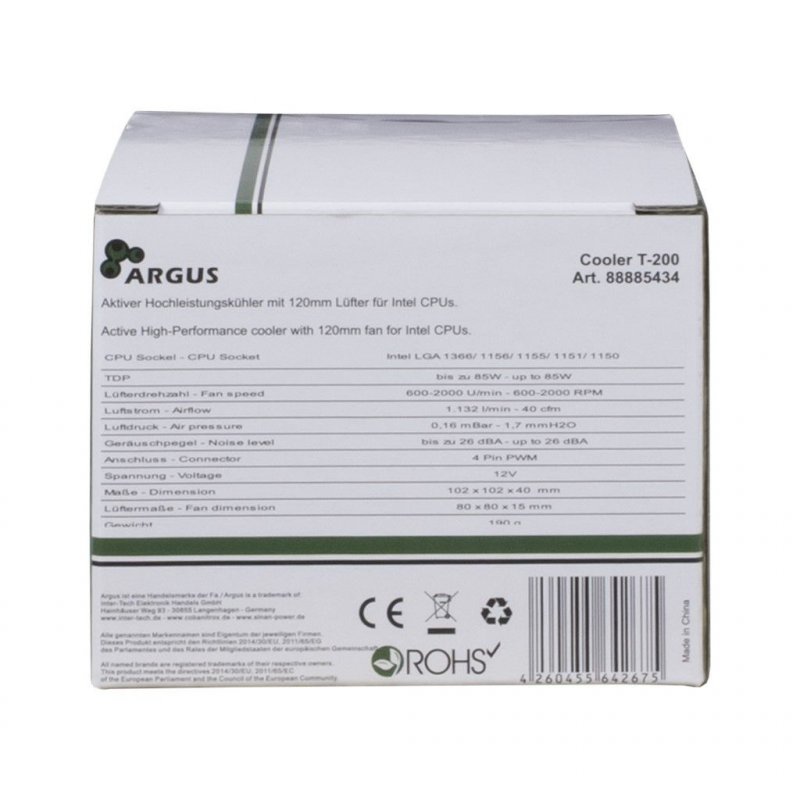 Inter-Tech compatible Argus T-200