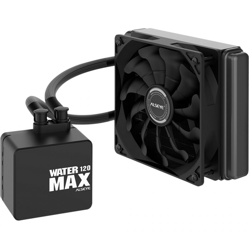 Inter-Tech Alseye MAX 120 Processor All-in-one liquid cooler 12 cm Black 1 pc(s)