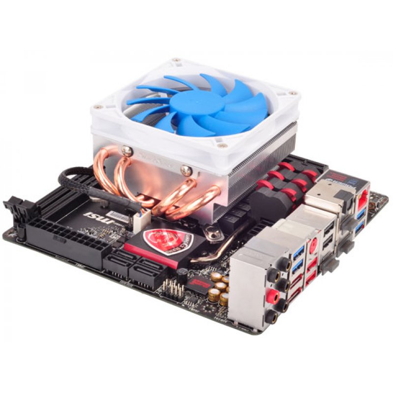 Silverstone SST-AR06 computer cooling system Processor Cooler 9.2 cm Blue, White