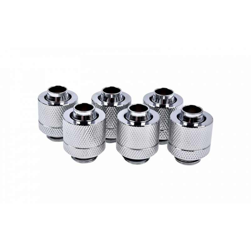 Alphacool compatible Eiszapfen 13/10mm Anschraubtül | G1/4 - Chrome Sixpack  - 1011158