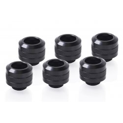 Alphacool compatible Eiszapf. PRO 13mm 6erPack   bk | HardTube Fitting G1/4 - 1017626