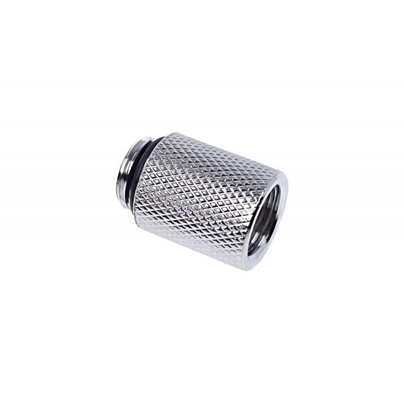 Alphacool compatible Eiszapfen Verlängerung 20mm ch | G1/4 AG auf G1/4 IG - Chrome 1011186