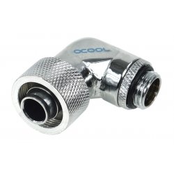 Alphacool compatible Anschraubt. 90° drehb.16mm 1/4 | HF16/10  Chrome - 62370